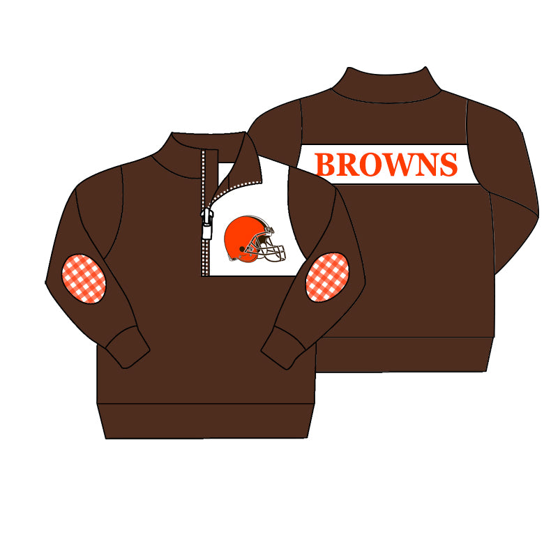 custom S 8.24 Brown kids pullover