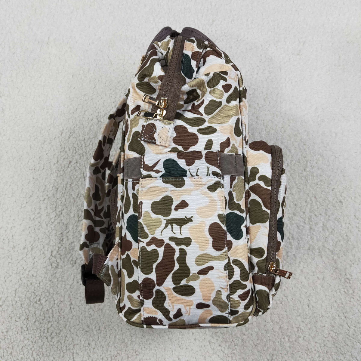 BA0407 Camo Diaper Bag