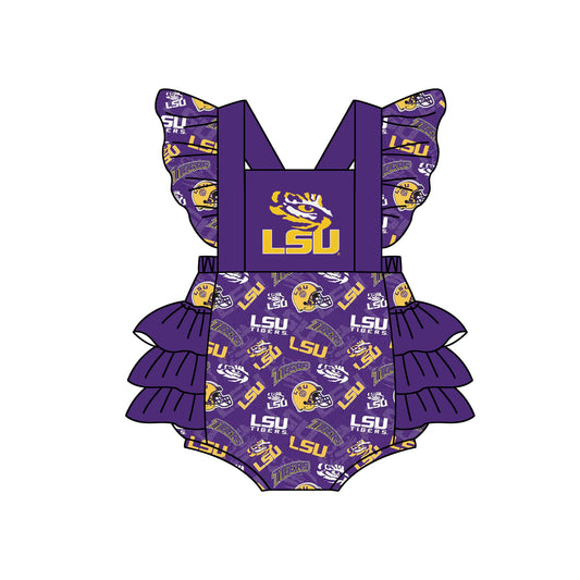 custom Team 12 purple sleeveless kids romper please order before 6th August