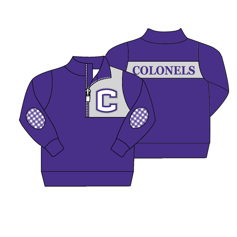 8.2 Custom Team 04 purple long sleeve kids top