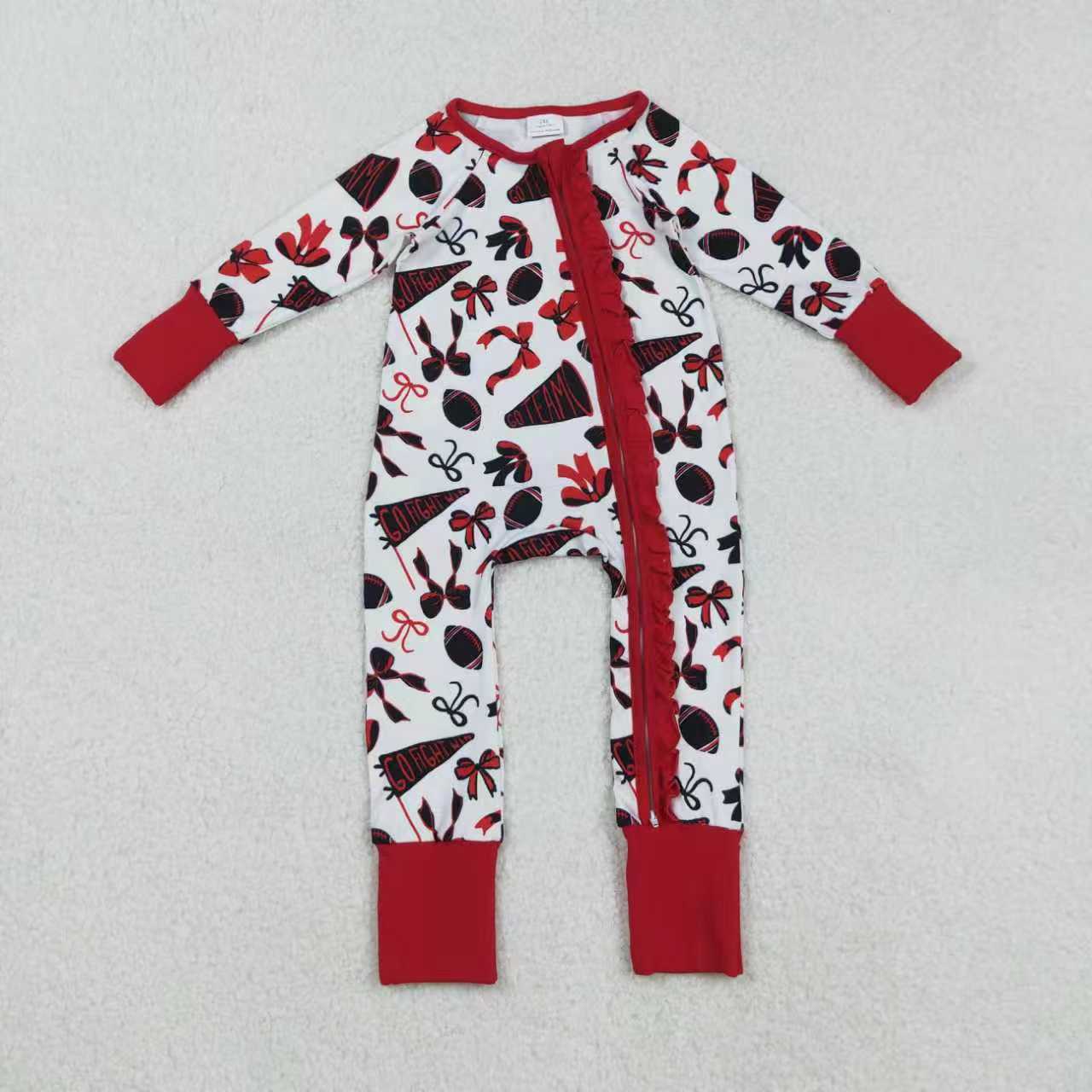 cheer go team romper RTS sibling clothes