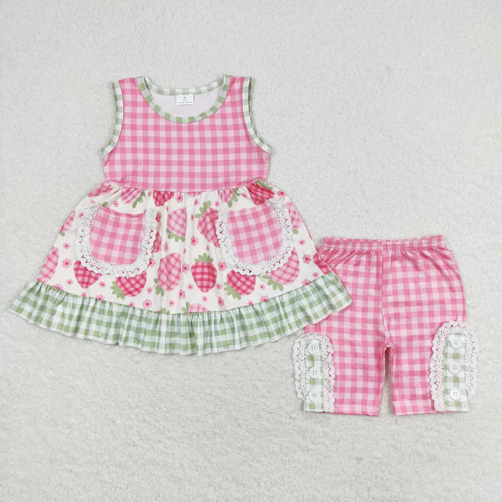 Summer pockets girls set RTS Sibling Clothes