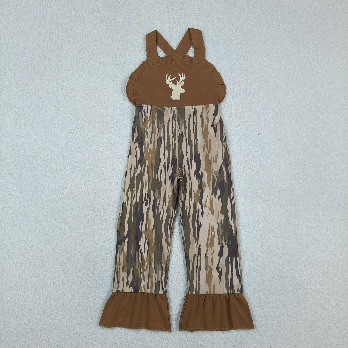 Embroidery SR4047 Hunting Deer Camo Girls jumpsuits