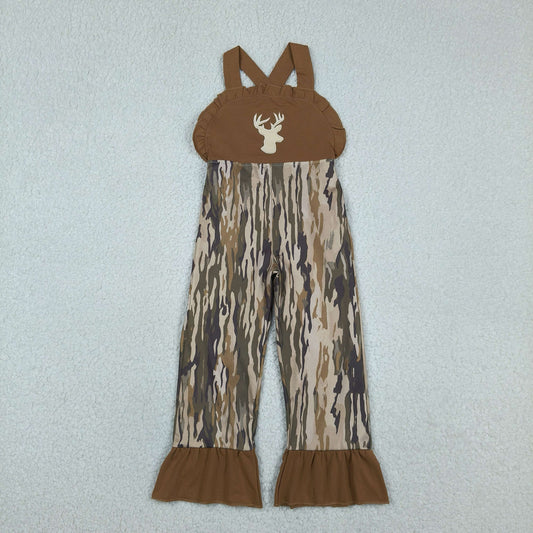 Embroidery SR4047 Hunting Deer Camo Girls jumpsuits