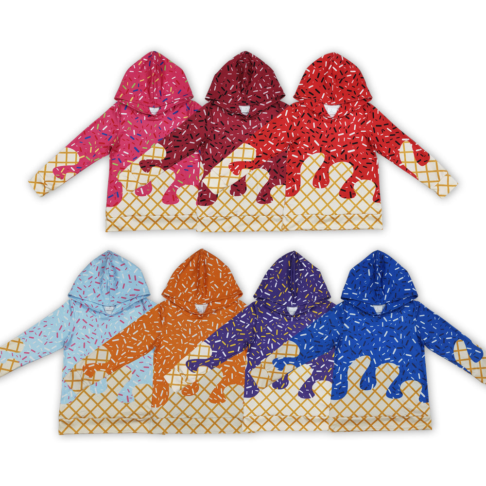 colorful ice hoodie top RTS sibling clothes