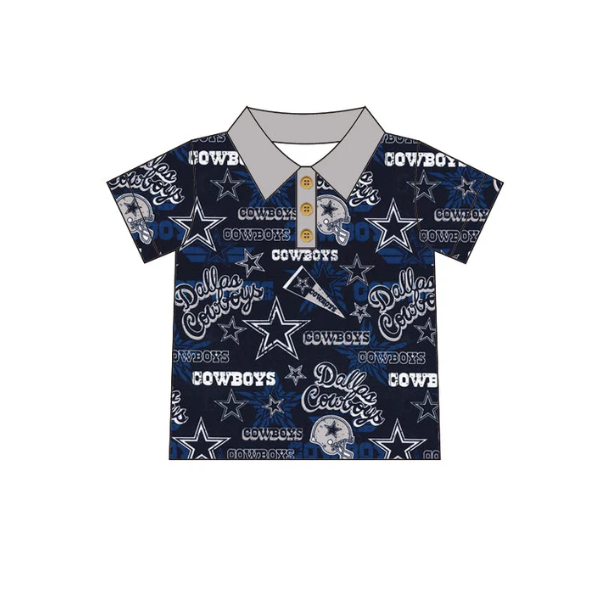 custom S cowboys football short sleeve boys top