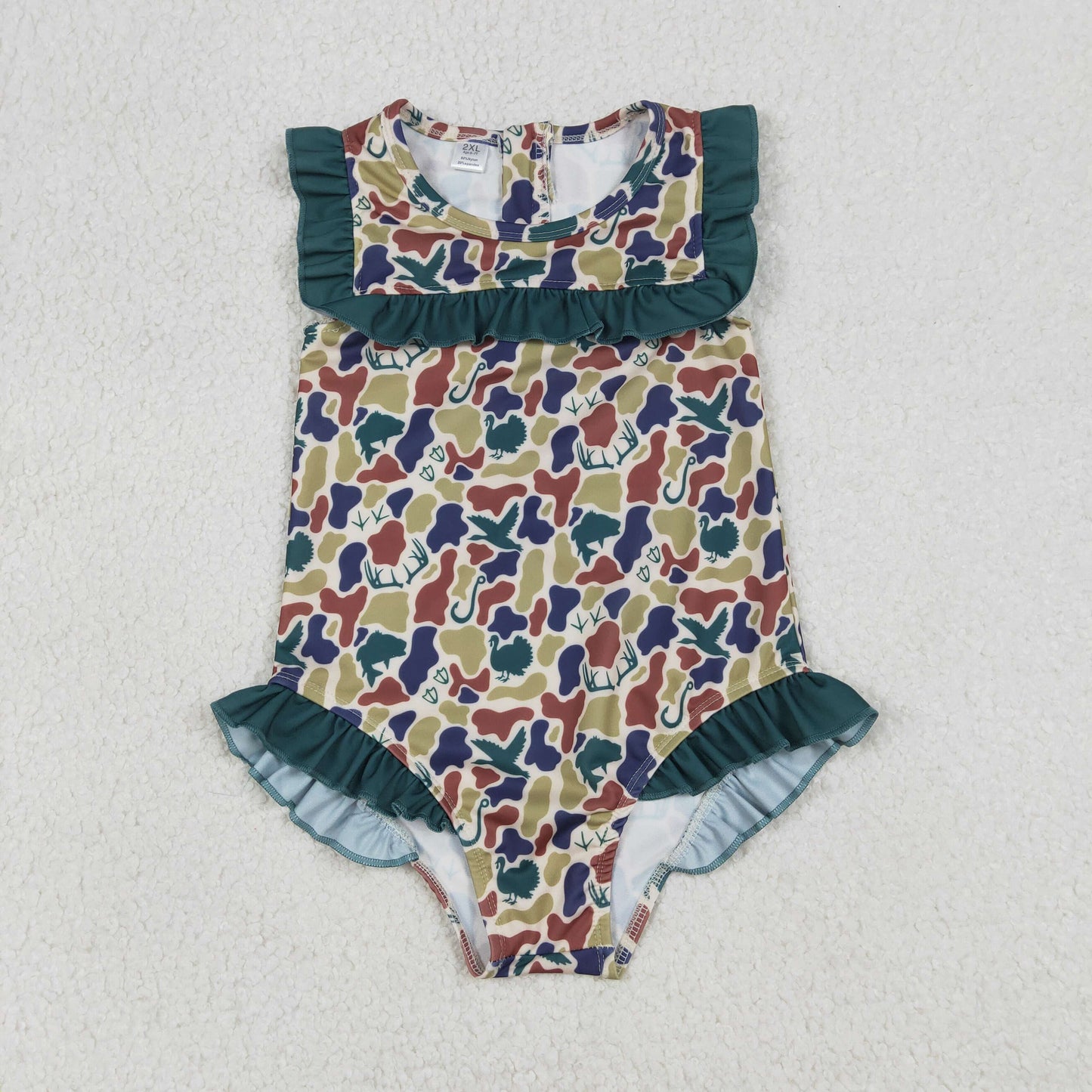 S0598 hunting camo girls swimsuits