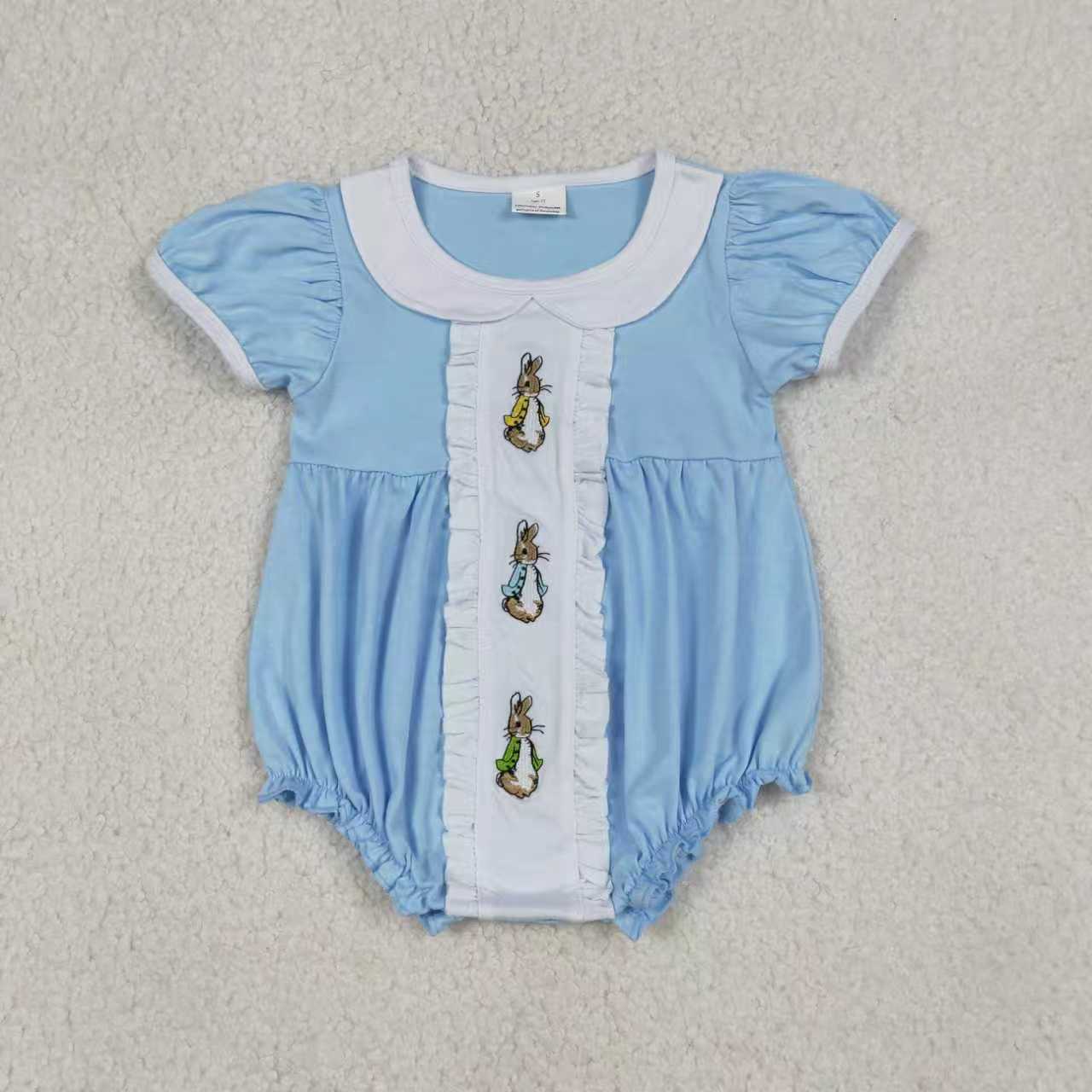 Embroidery Easter Rabbit Bunny RTS Sibling Clothes