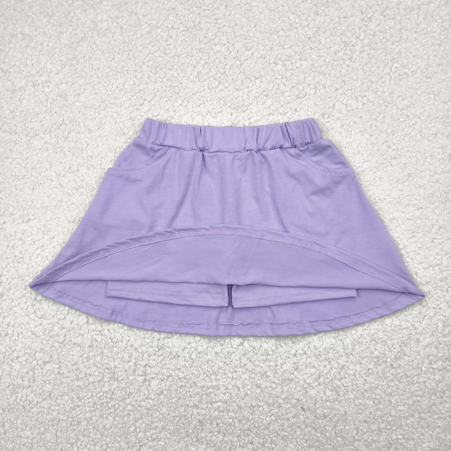 GLK0067 purple skirt with shorts girls skirt