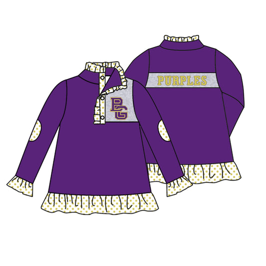 custom S 8.1 Team purple long sleeve top please order before 14th August
