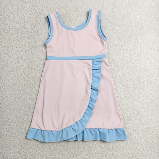GSD4129 Yoga Pink Skorts Girls Dress