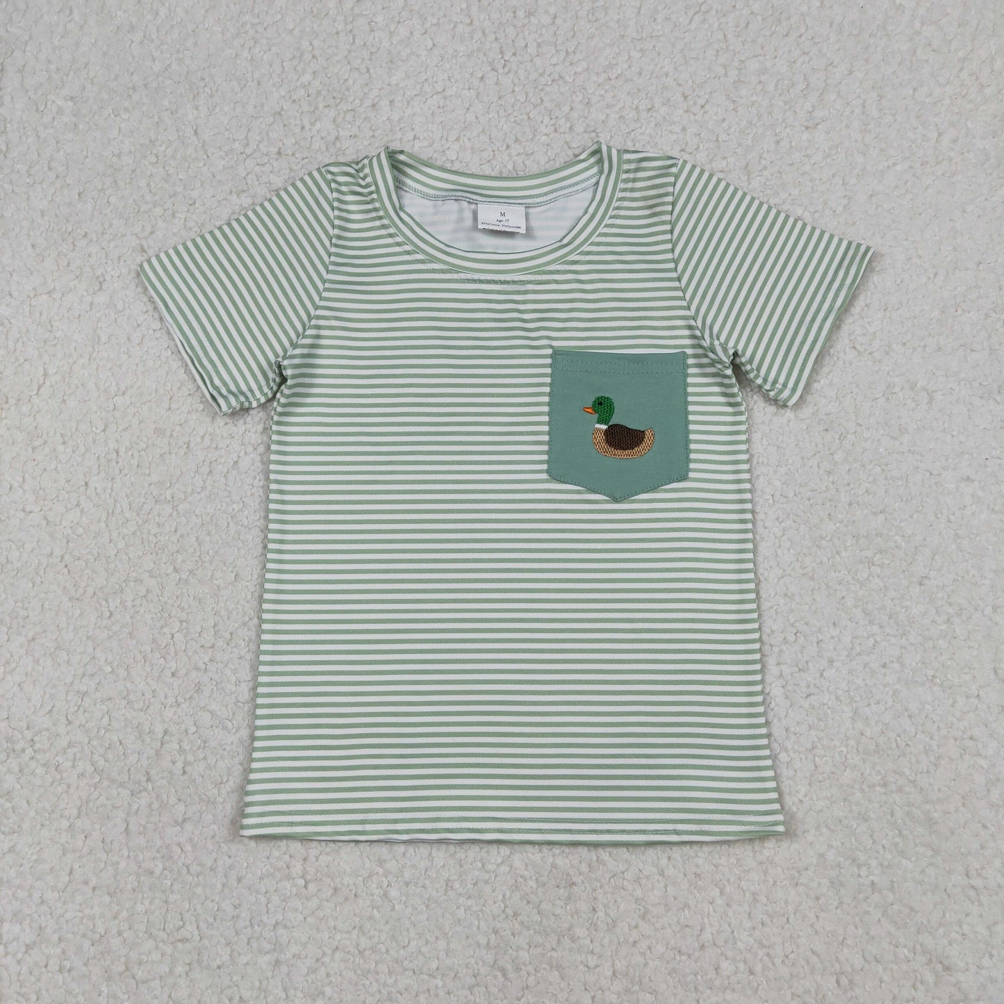 Embroidery Hunting Mallard Duck Boys Top/Romper RTS Sibling Clothes