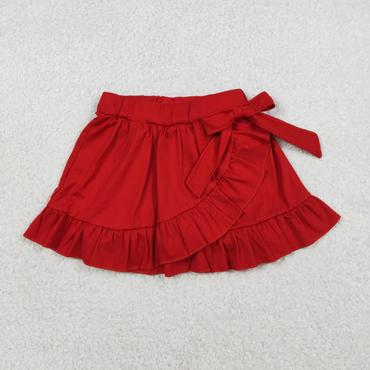 GLK0215 Yoga Red Skorts Girls Skirts