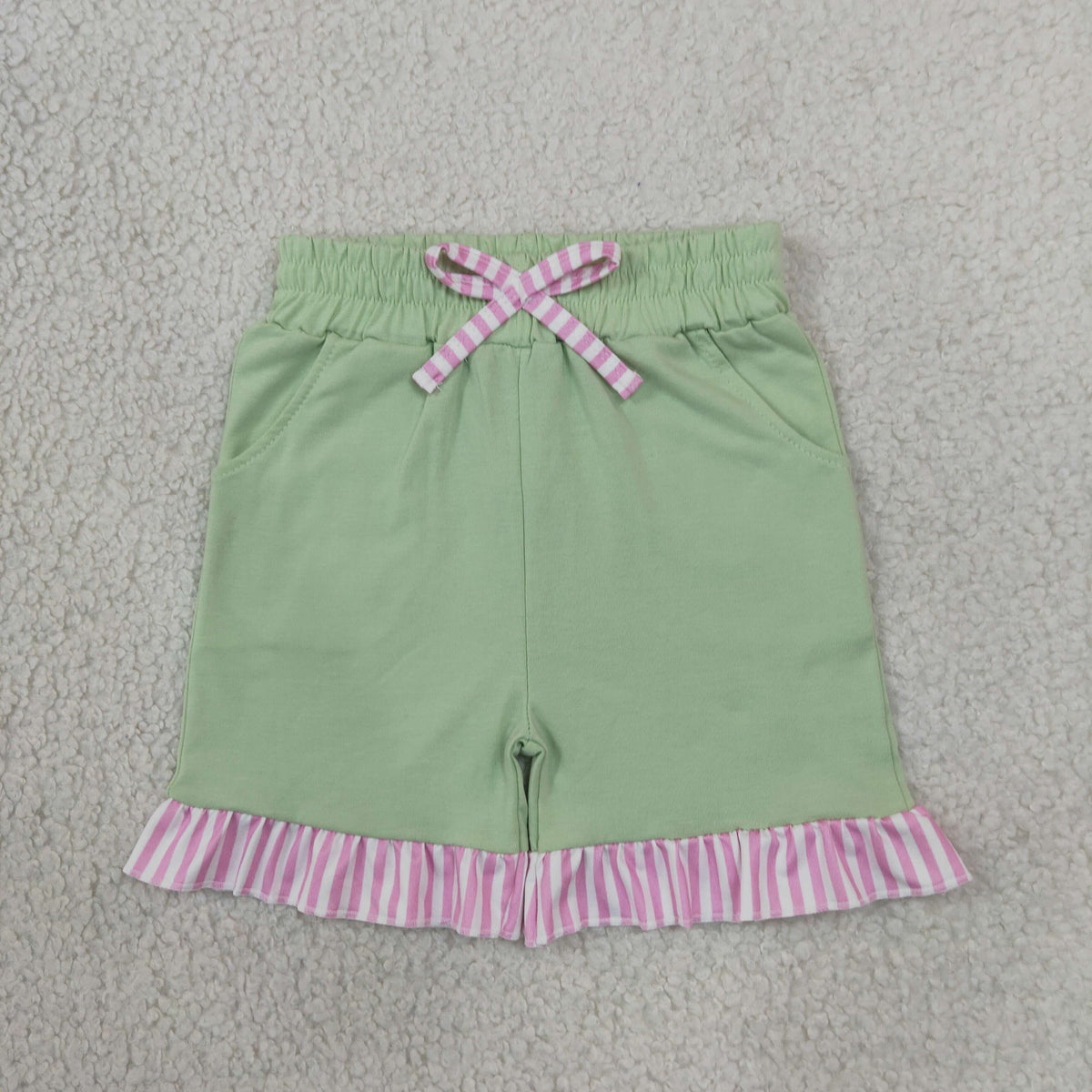 SS1000 Cotton Green Girls Shorts