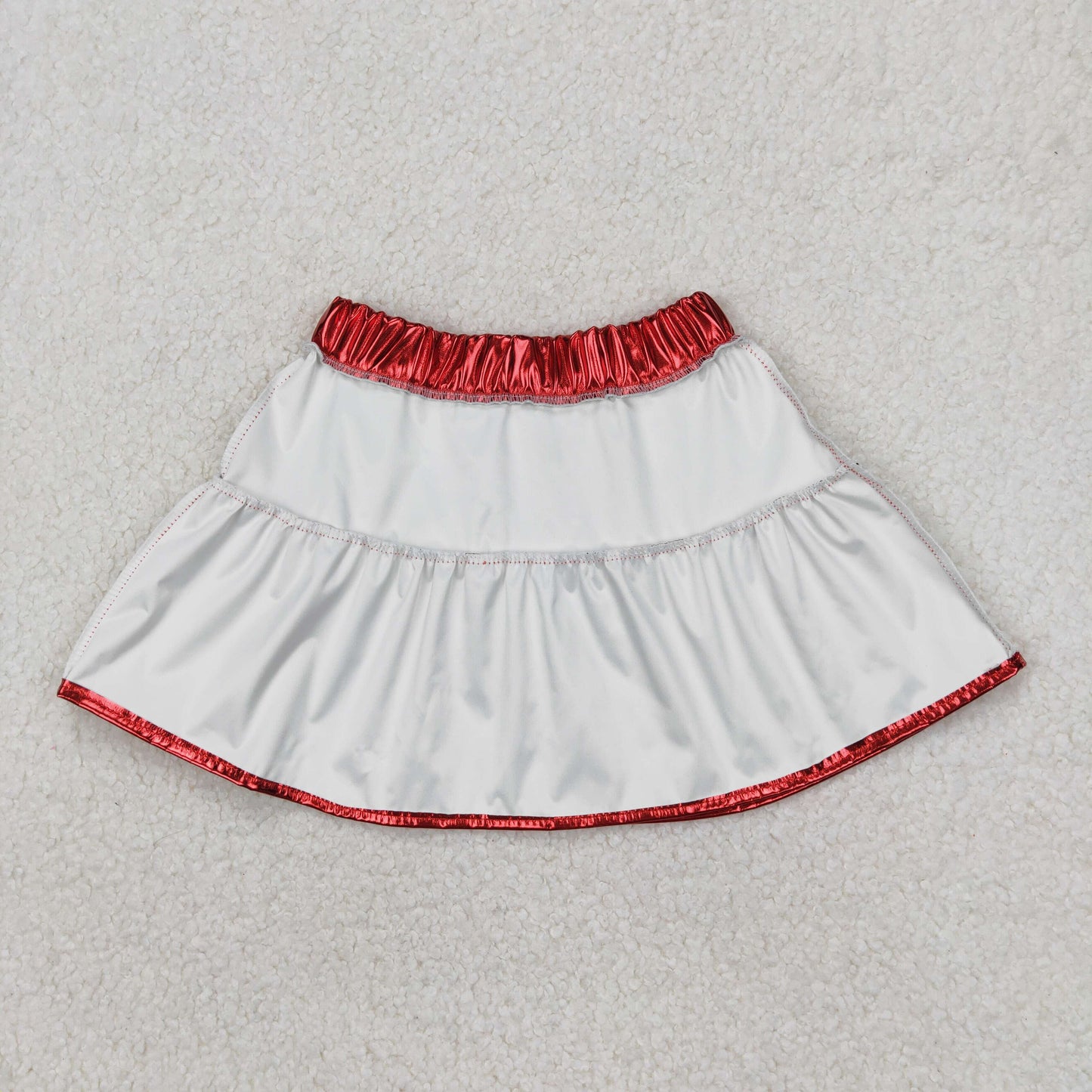 GLK0041 Red Leather Girls Skirt