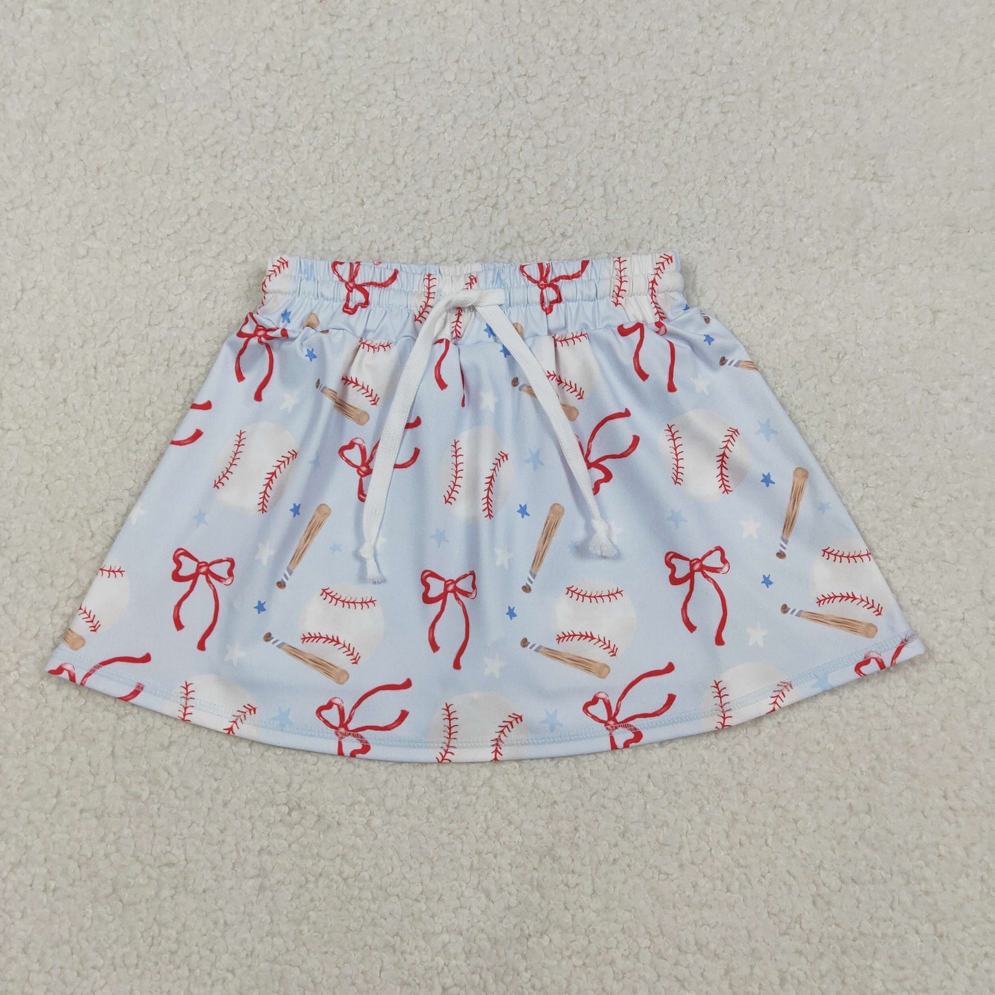 GLK0169 yoga baseball bows skorts girls skirt