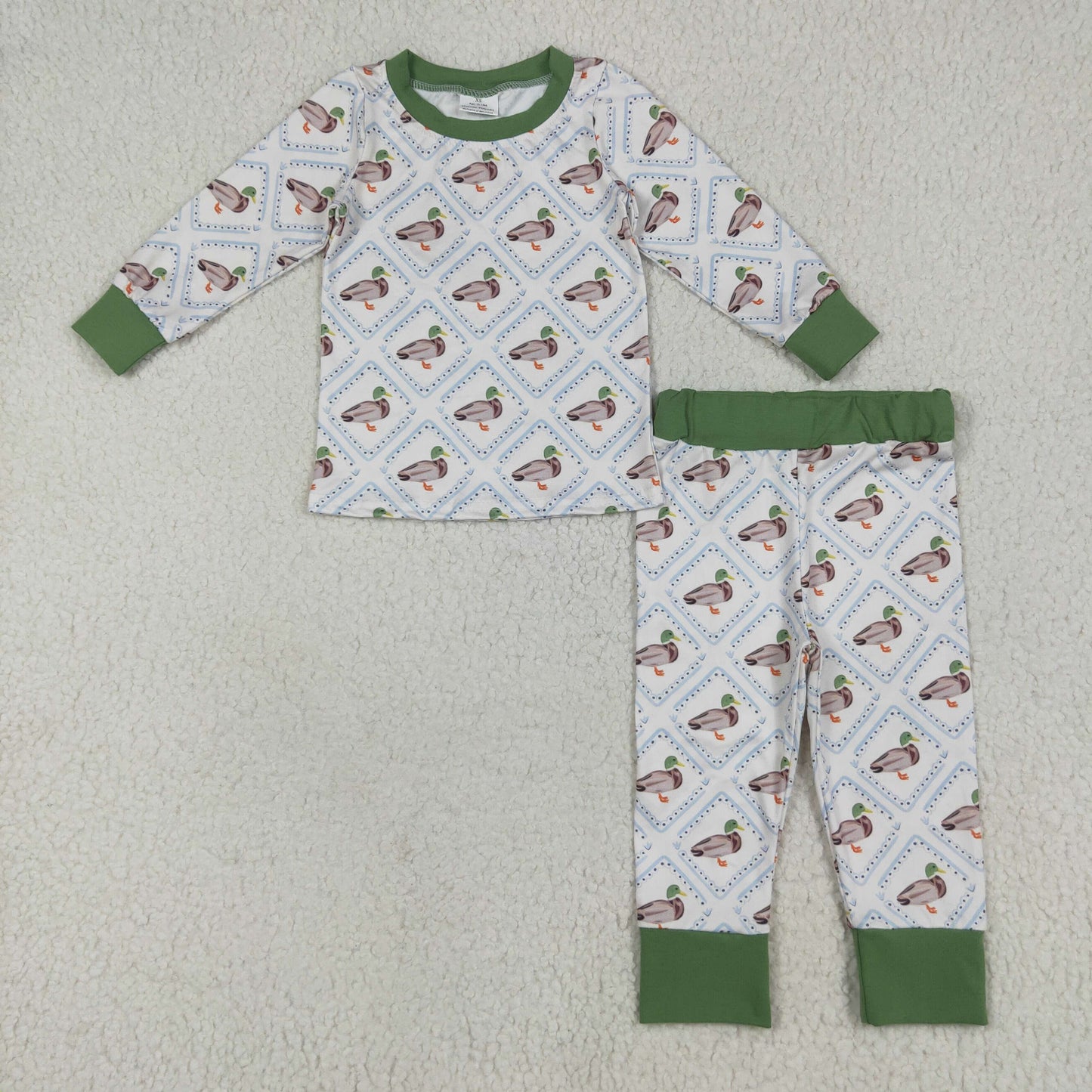 hunting mallard duck pajamas/romper RTS sibling clothes