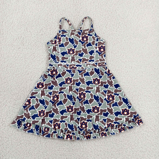 GSD3588 Yoga Item Camo Sleeveless Skorts Girls Dress