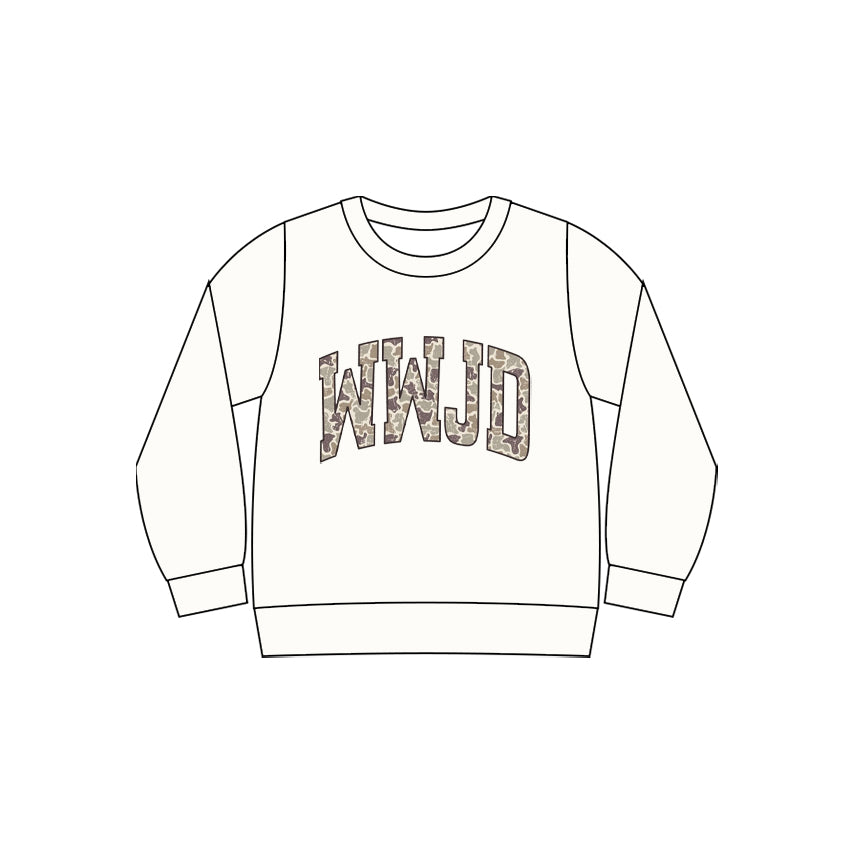 Custom Moq 3 Camo Long Sleeve Girls Top