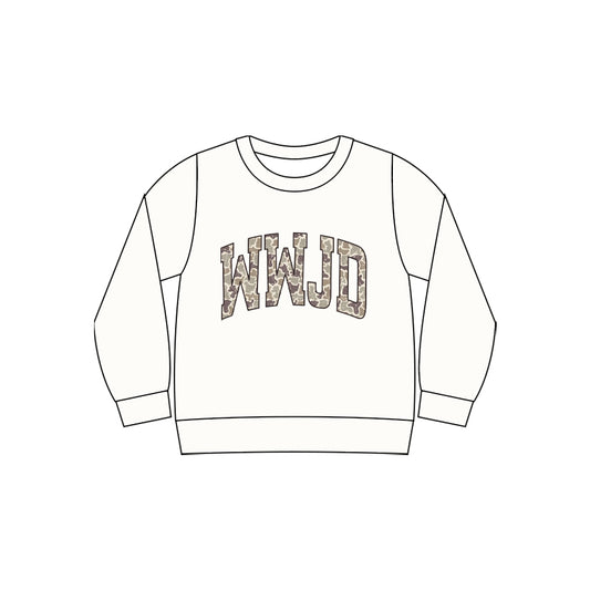 Custom Moq 3 Camo Long Sleeve Girls Top