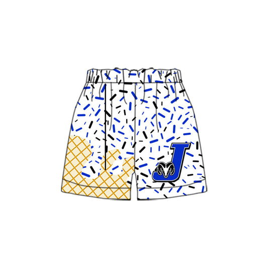 Custom Moq 3 football team J boys shorts