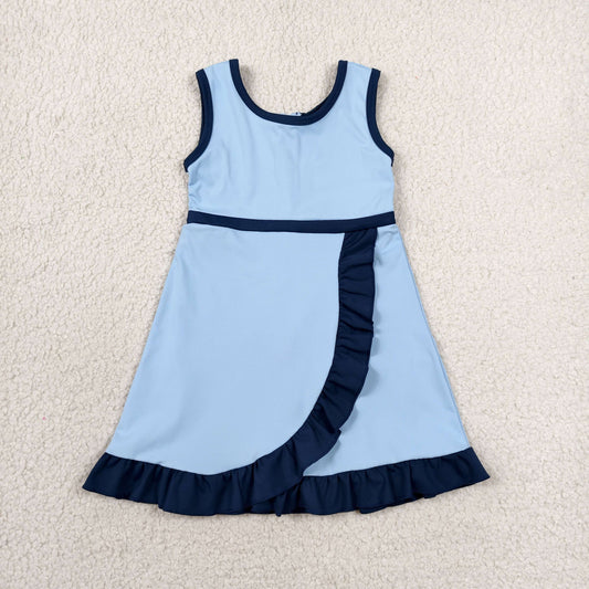 GSD4126 Yoga Blue Skorts Girls Dress