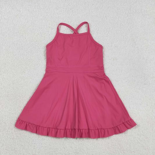 USA SHOP S0727 hot pink girls tennis clothes