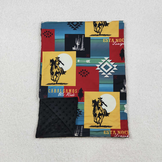 BL0078 Western & aztec baby blanket