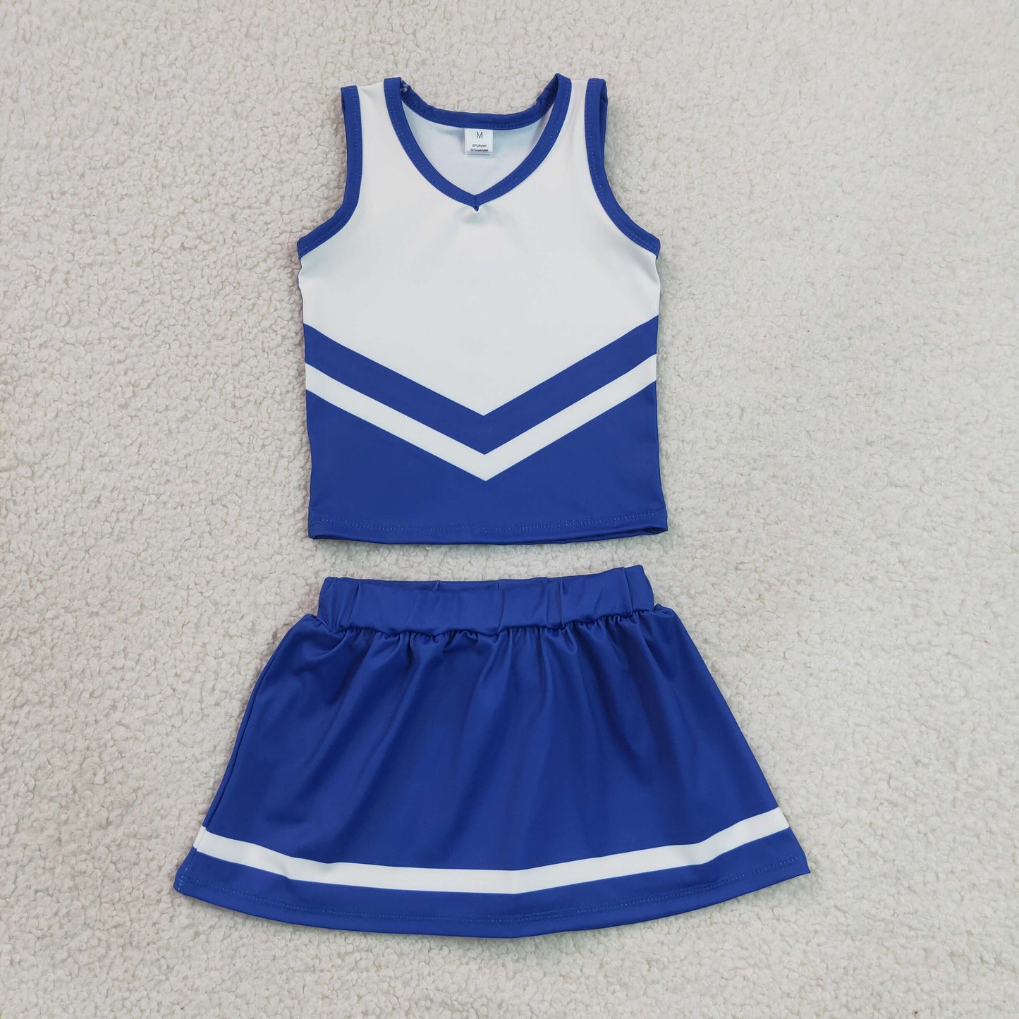 GSD4190 Yoga Blue Sleeveless Skorts Girls Set
