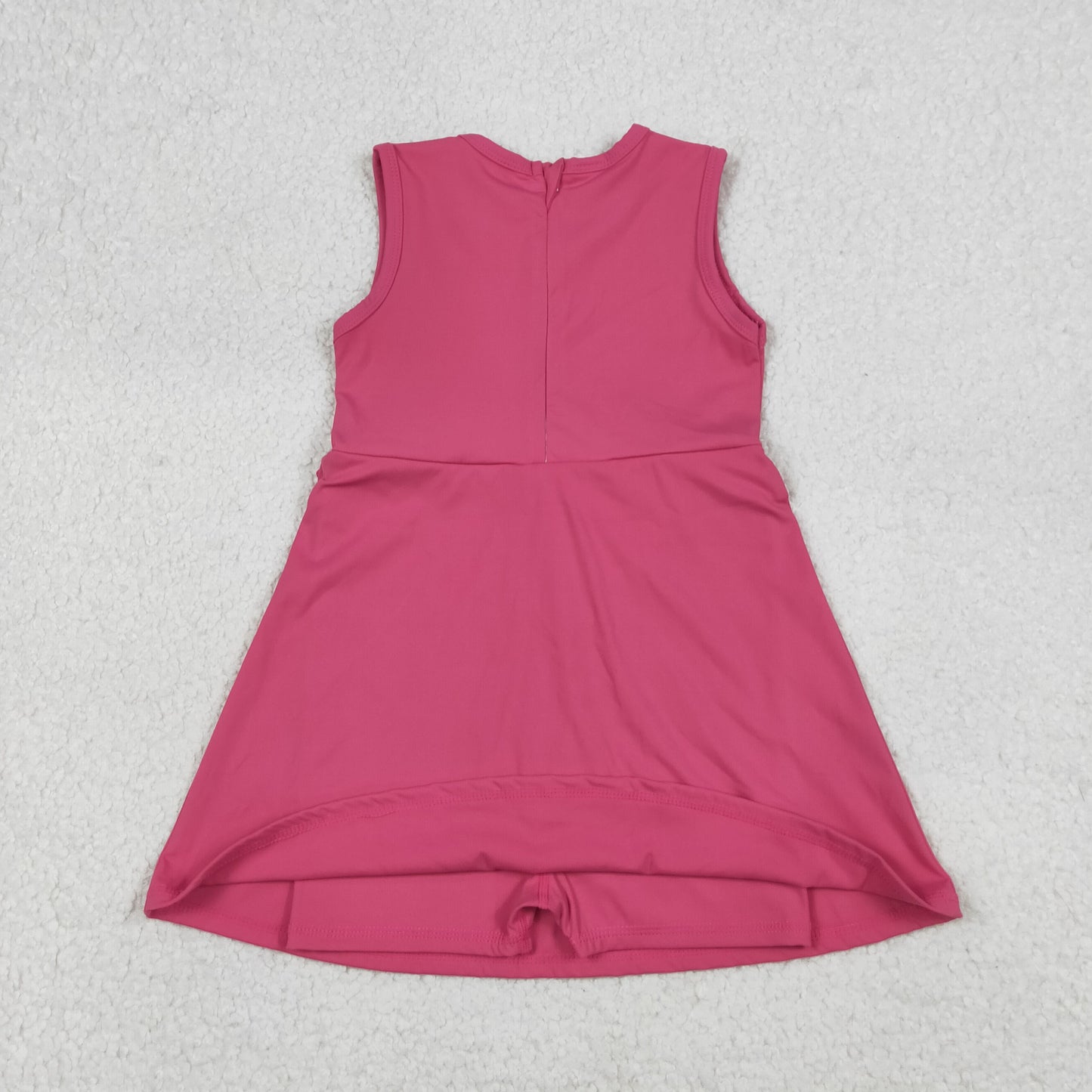 GSD3740 Yoga Pink Sleeveless Skorts Girls Dress