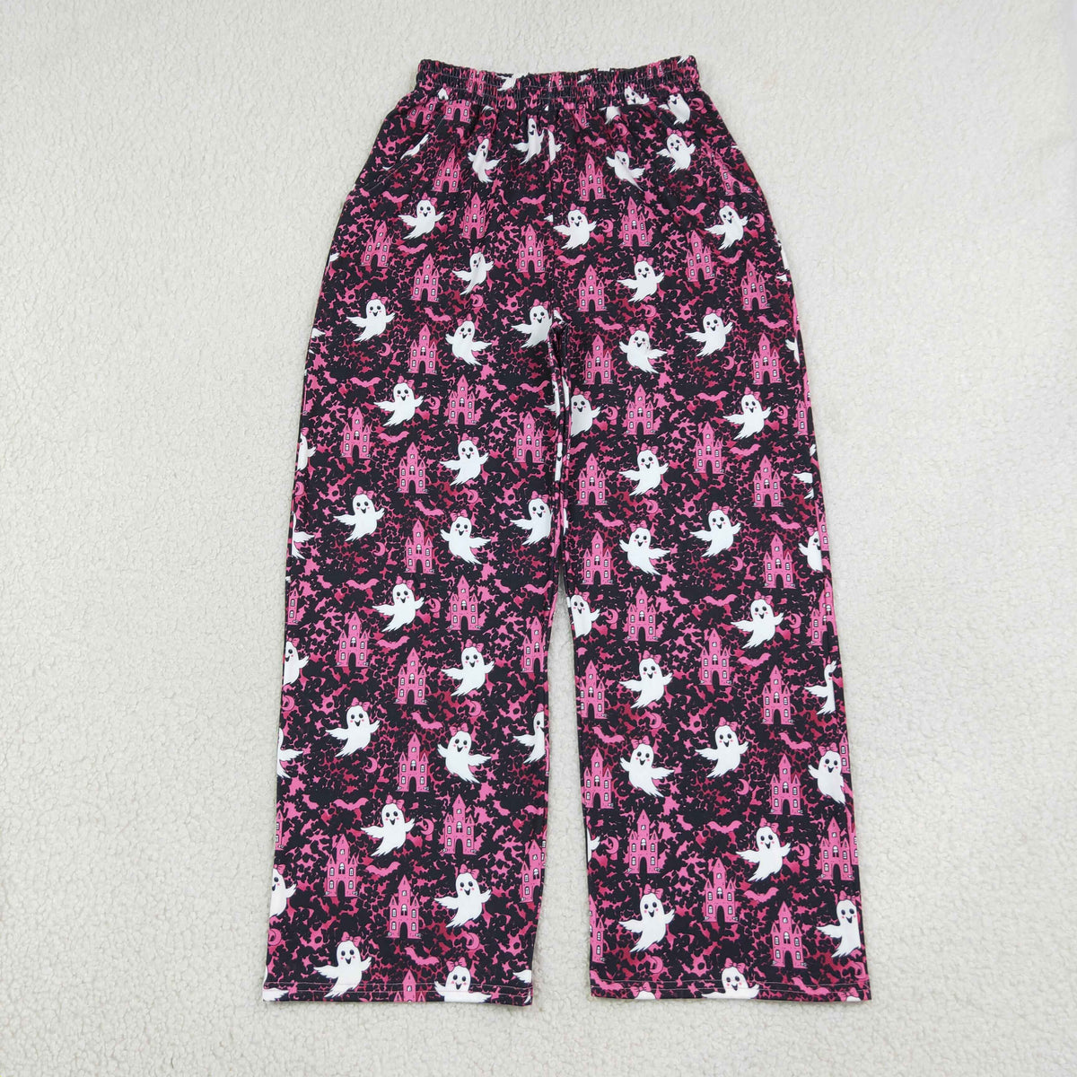 P1130 Halloween Leopard Spooky Adult Women Pants