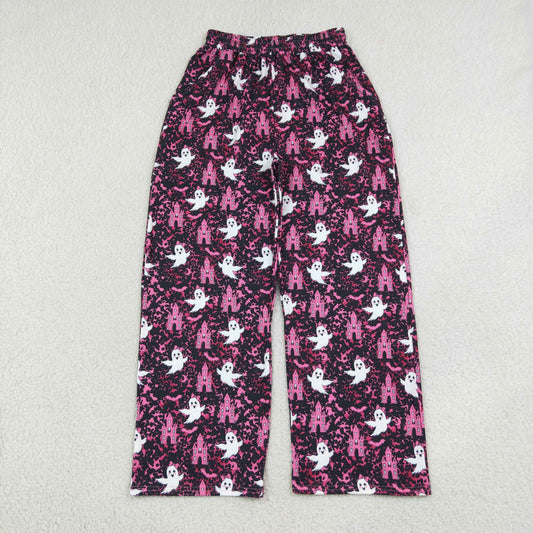 P1130 Halloween Leopard Spooky Adult Women Pants