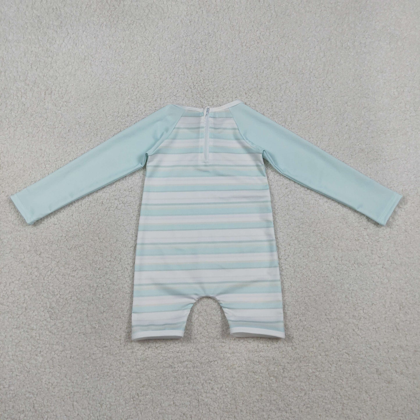 S0650 Blue Long Sleeve Boys Swimsuits