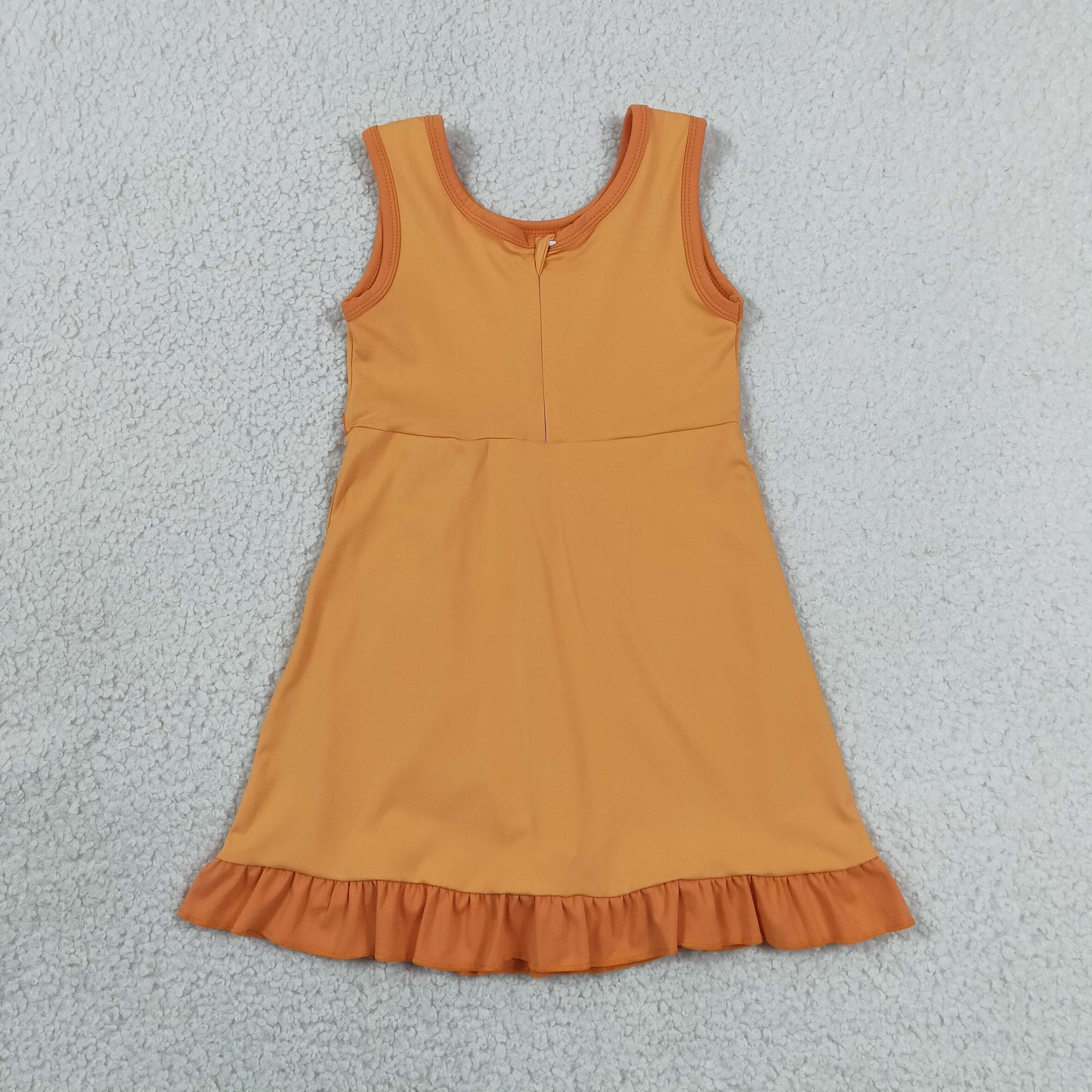GSD4127 Yoga Orange Skorts Girls Dress