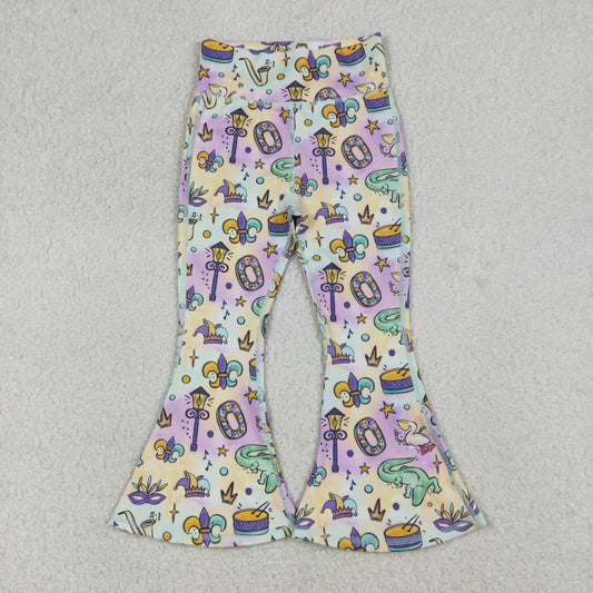 P0938 Yoga Mardi Gras Girls Pants