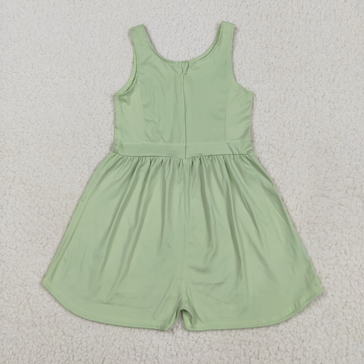 SR3021 yoga solid color light green girls jumpsuits
