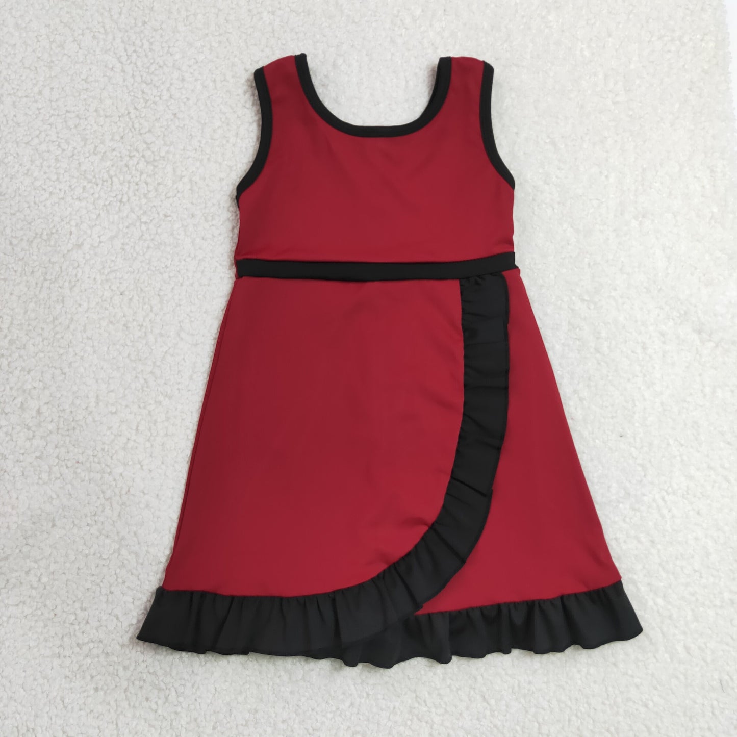 GSD4135 Yoga Maroon Skorts Girls Dress