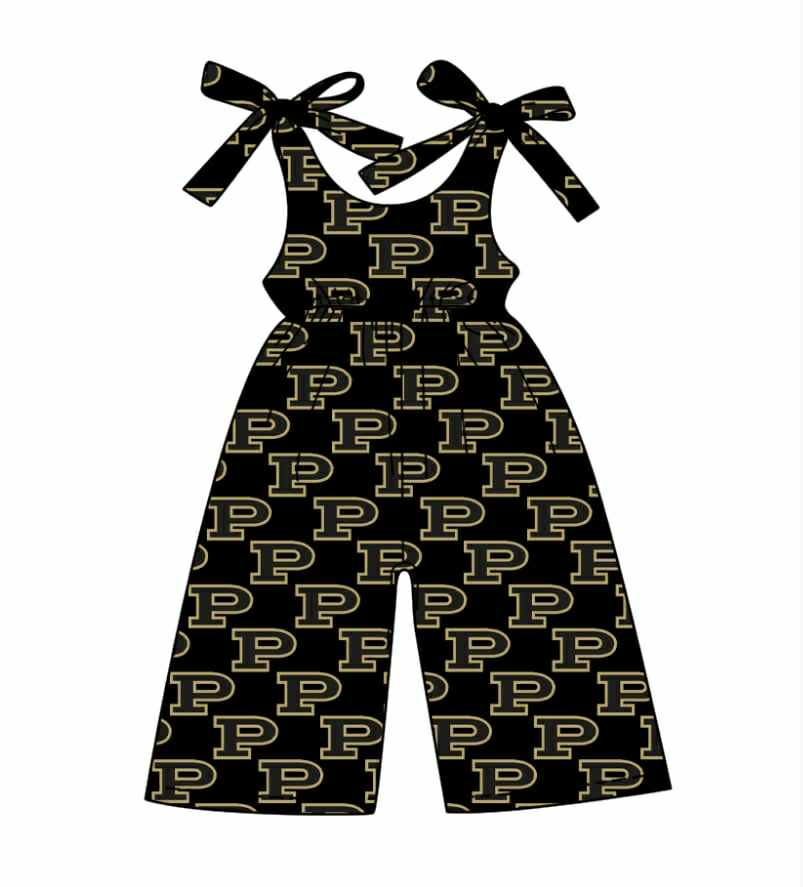custom moq 3 football item P black girls jumpsuits