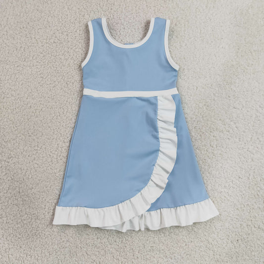GSD4124 Yoga Light Blue Skorts Girls Dress