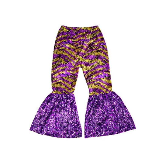 custom S 8.16 Purple sequin girls pants