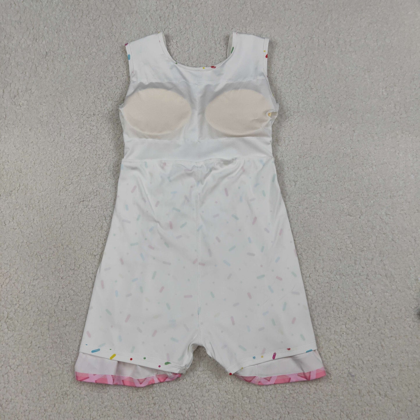 GSD3594 Yoga Pink Sprinkles Sleeveless Skorts Girls Dress