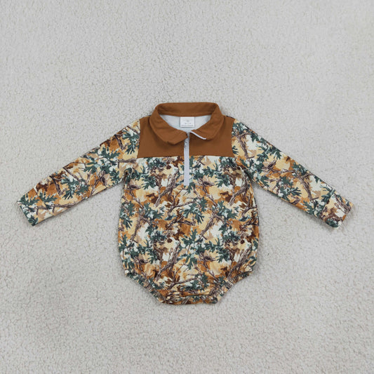 LR3048 Hunting Style Long Sleeve Boys Romper