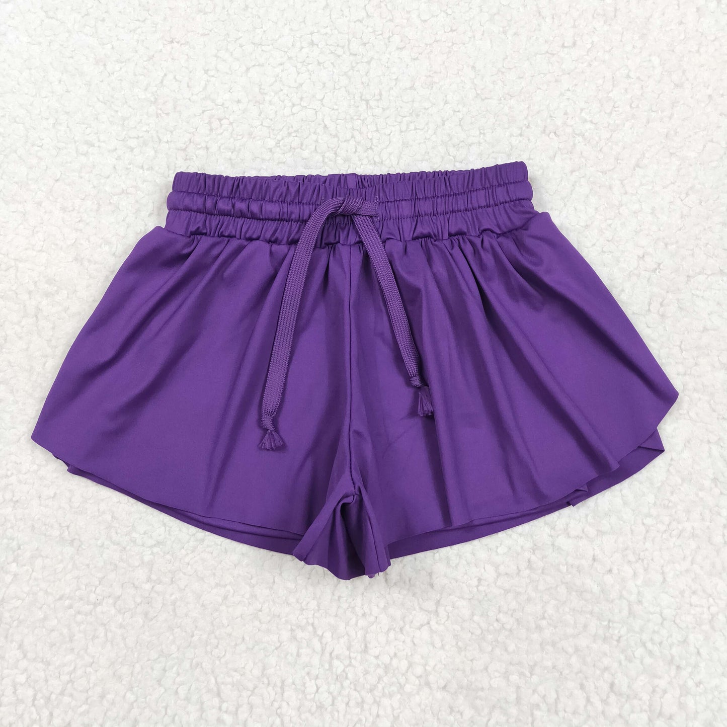 SS0602 yoga purple girls shorts