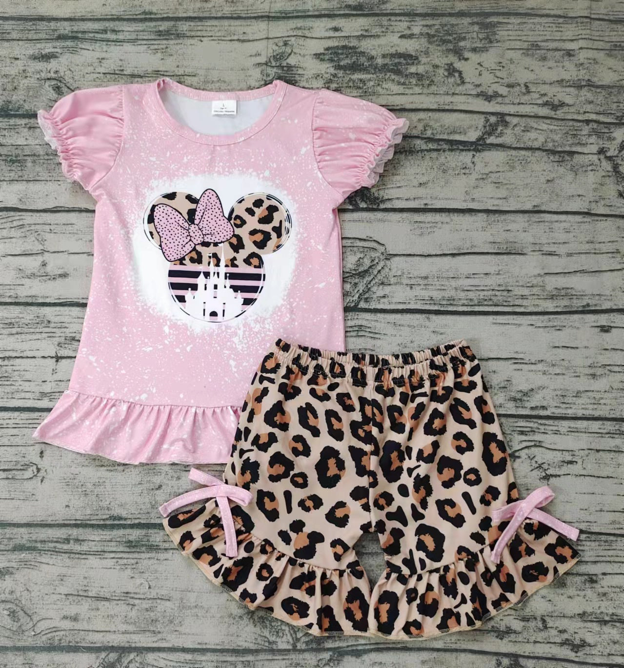 GSSO0062 Cartoon Pink Leopard Print Set