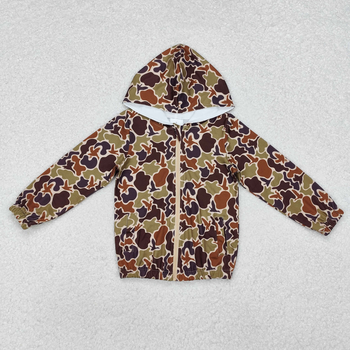BT0762 old school camo long sleeve hoodie boys coat
