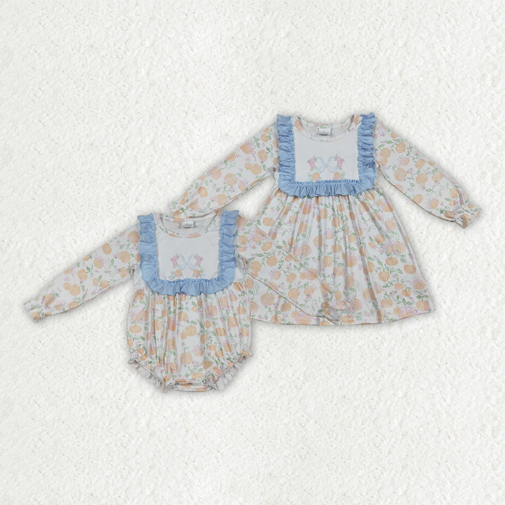 Autumn pumpkin Sibling Clothes RTS sibling clothes