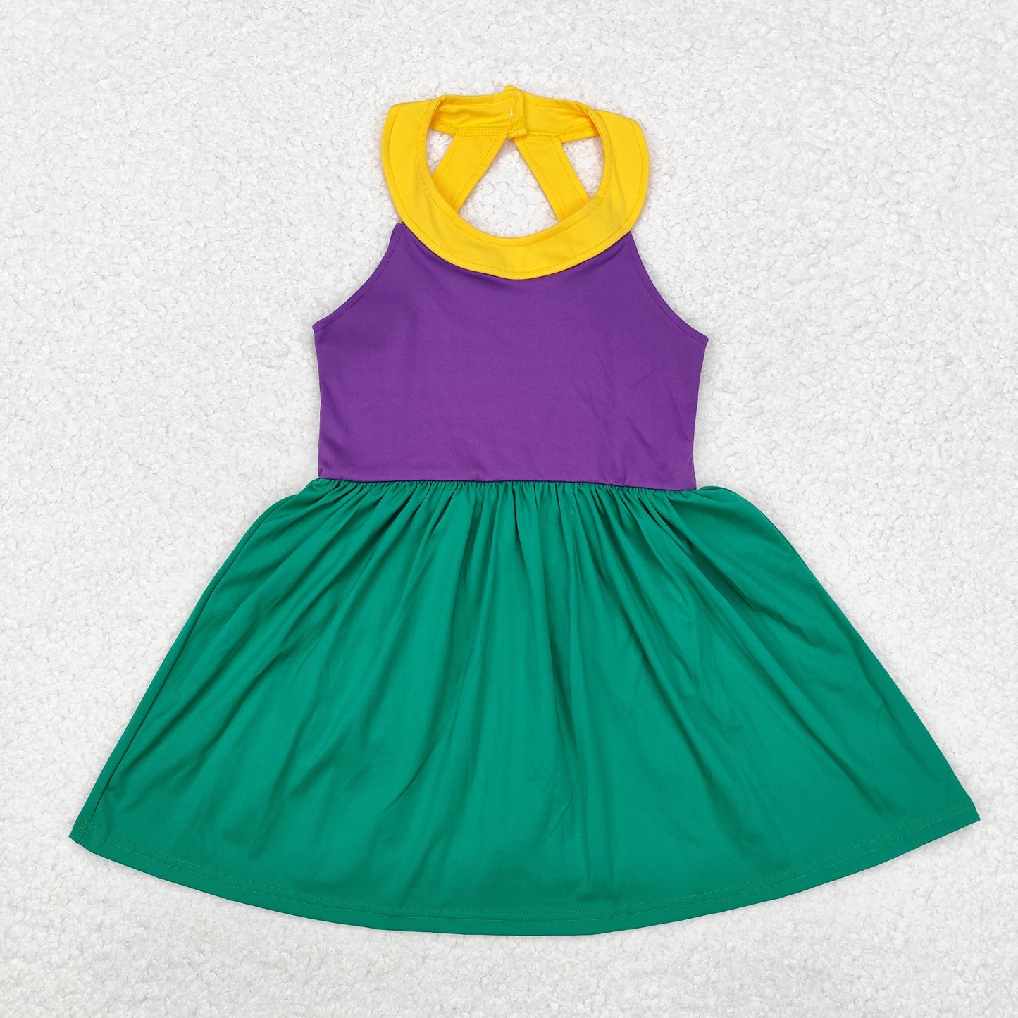 Mardi Gras Purle Green Yellow Active Wear RTS sibling clothes