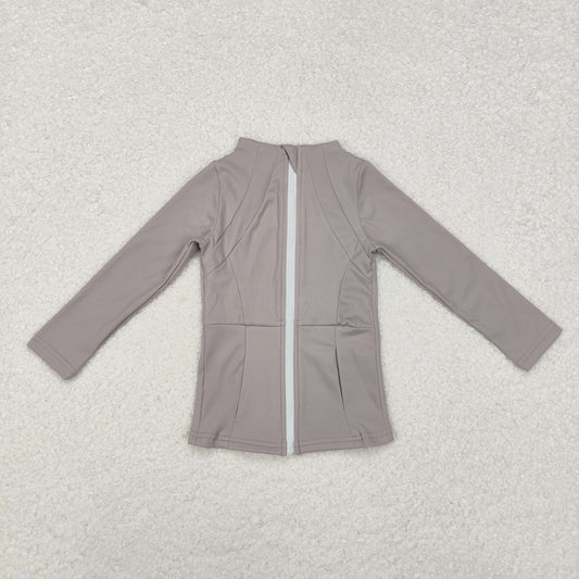 GT0679 grey sport wear girls coat