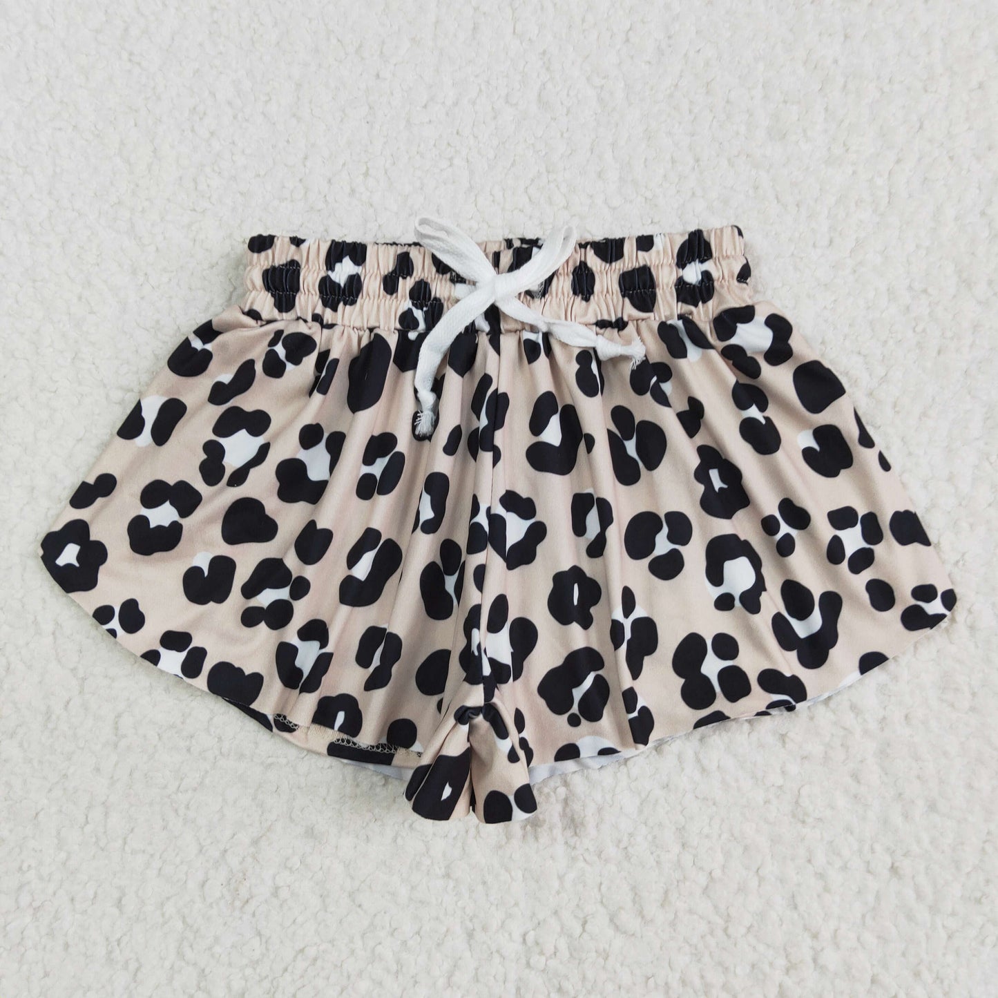 SS0585 leopard girls shorts