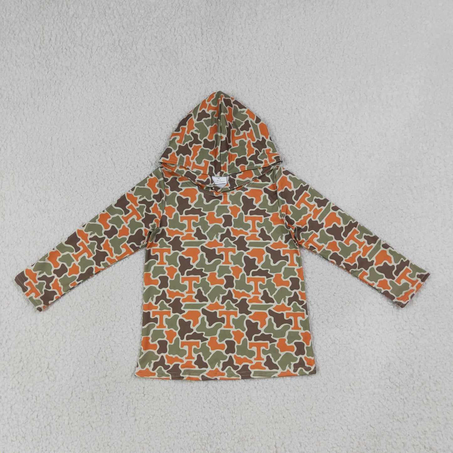 BT1856 Hunting Camo Hoodie Long Sleeve Boys Top